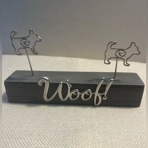 😍 3 x $15 Clearance NWT Caption Frames Decorative Dog Picture Holder Wood Metal